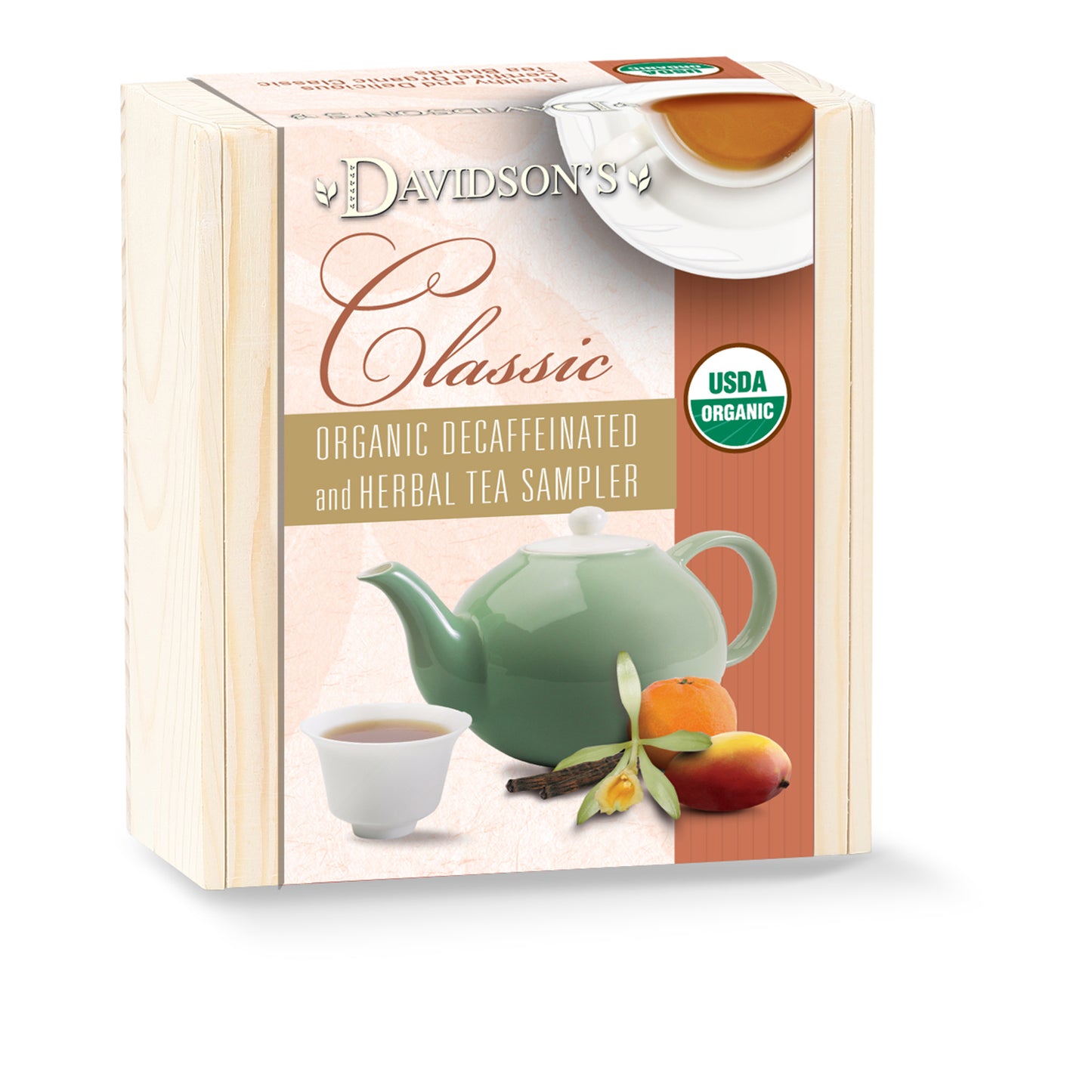Classic Decaffeinated & Herbal Sampler Chest - Wholesale
