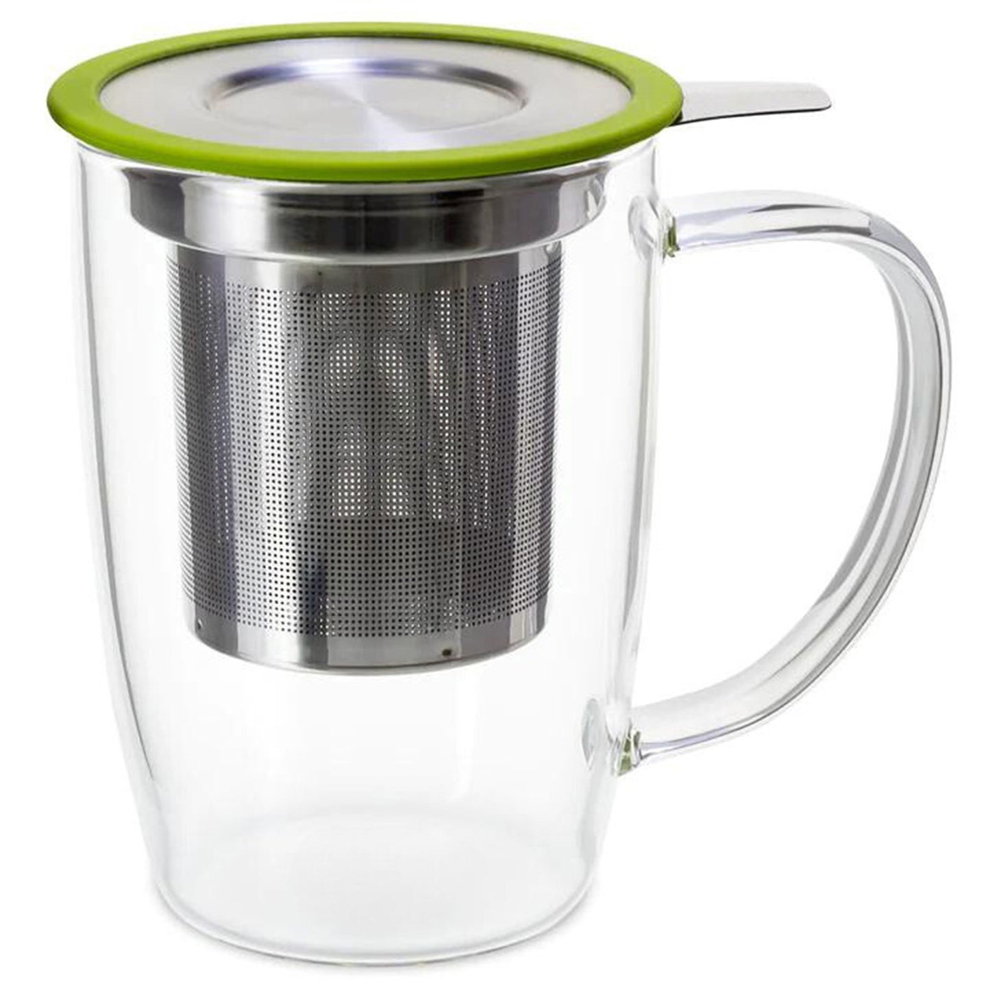 Glass Tall Tea Mug w/ Infuser - Wholesale