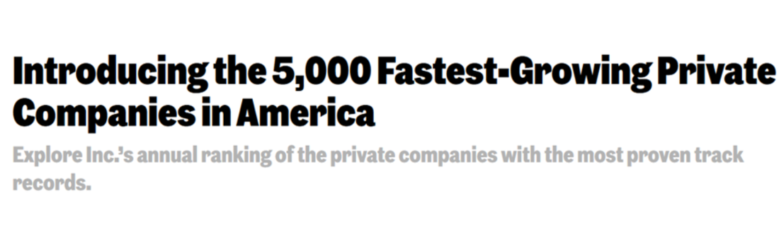 Inc. 5000 - 2020 List