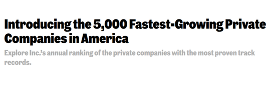 Inc. 5000 - 2020 List