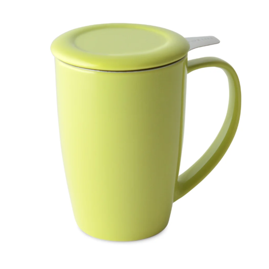 Ceramic Tall Tea Mug w/ Infuser