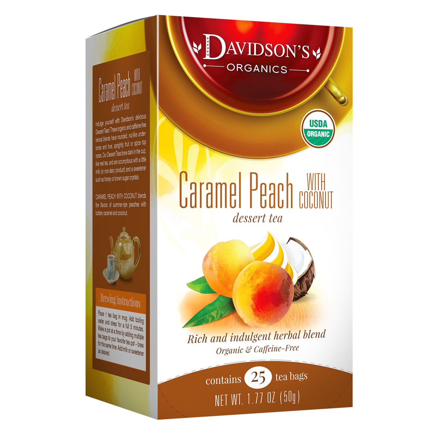 Caramel Peach with Coconut