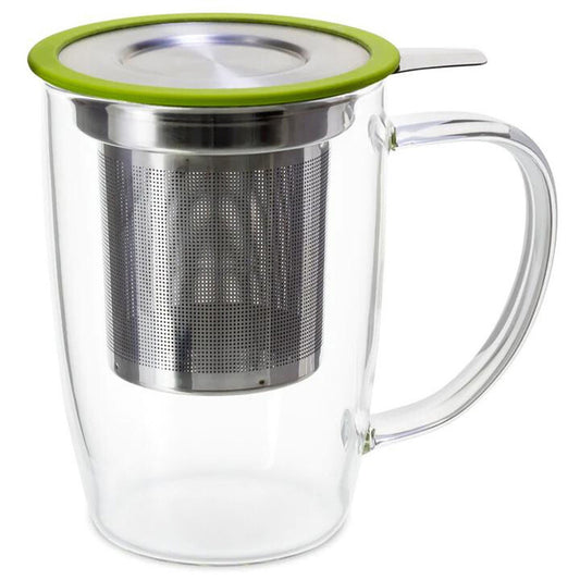Glass Tall Tea Mug w/ Infuser