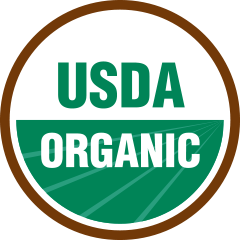 USDA Organic logo with green and brown colors