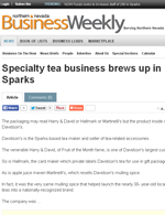 Davidson's Organics featured in Northern Nevada Business Weekly February 2003 edition