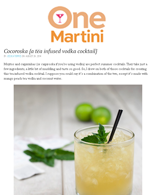 Davidson's Organics featured in One Martini August 2014 edition