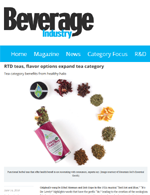 Davidson's Organics featured in Beverage Industry June 2018 edition