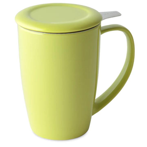 Ceramic Tall Tea Mug w/ Infuser